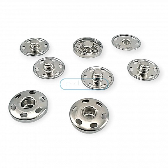 17 mm 27 L 11/16" Sew-On Snap Button Brass Stainless ERD170PR