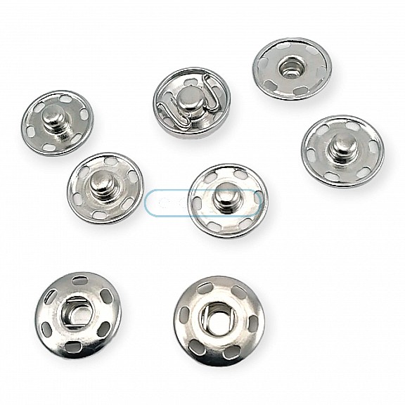 17 mm 27 L 11/16" Sew-On Snap Button Brass Stainless ERD170PR