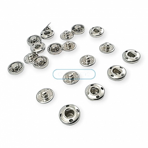 10 mm 16L / 25/64" Sew-On Snap Button Stainless ERD100PR4