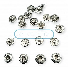 10 mm 16L / 25/64" Sew-On Snap Button Stainless ERD100P4