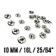 10 mm 16L / 25/64" Sew-On Snap Button Stainless ERD100PR4