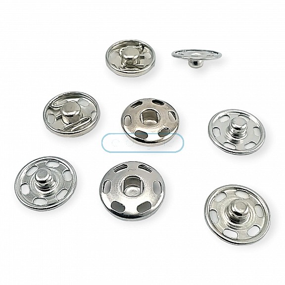 15 mm 24 L 5/8" Sew-On Snap Button Brass Stainless ERD150PR