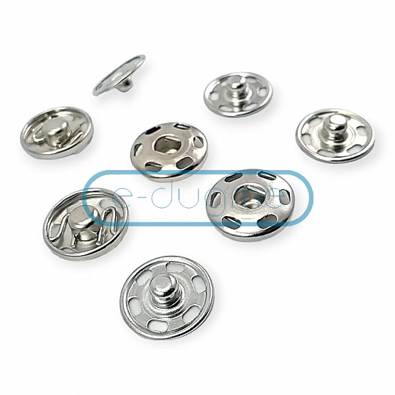 15 mm 24 L 5/8" Sew-On Snap Button Brass Stainless ERD150PR