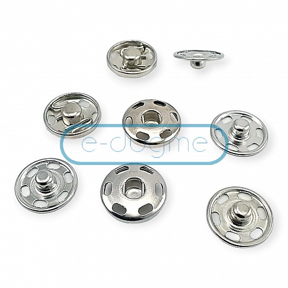 15 mm 24 L 5/8" Sew-On Snap Button Brass Stainless ERD150PR