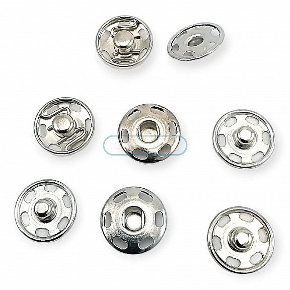 15 mm 24 L 5/8" Sew-On Snap Button Brass Stainless ERD150PR