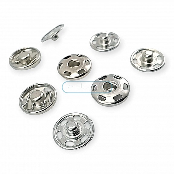 15 mm 24 L 5/8" Sew-On Snap Button Brass Stainless ERD150PR