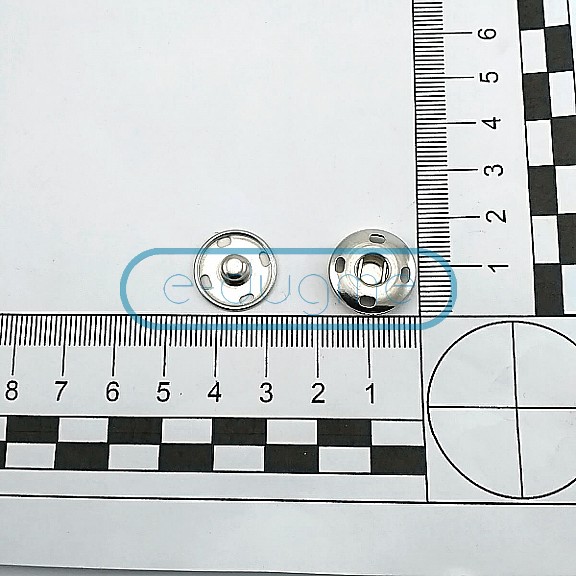 Sew-On Snap Button 17 mm 27 L 11/16" Brass Stainless ERD170PR4