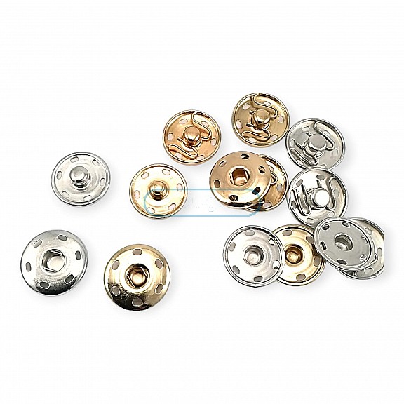 21 mm 34 L 7/8" Sew-On Snap Button Brass Stainless ERD210PR