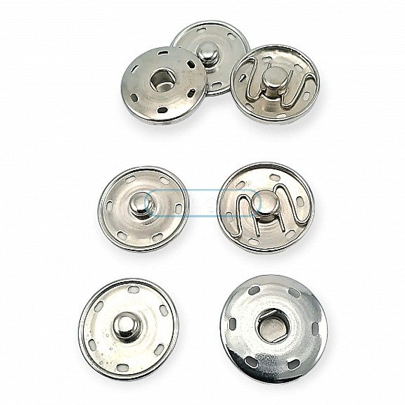 21 mm 34 L 7/8" Sew-On Snap Button Brass Stainless ERD210PR