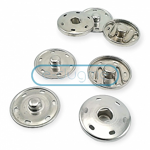 23 mm 36 L 15/16" Sew-On Snap Button Brass Stainless ERD230PR