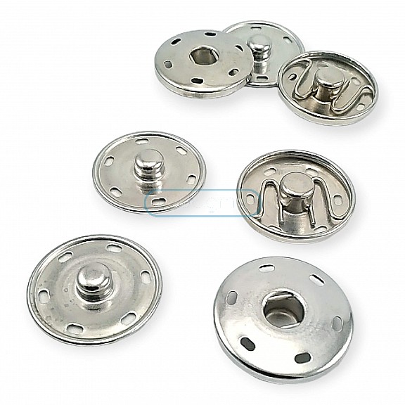 23 mm 36 L 15/16" Sew-On Snap Button Brass Stainless ERD230PR