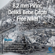 8 mm Klikıt Çıtçıt - Bebe Çıt Çıtı 1000 Adet ERBCLK0008PR