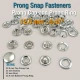 Prong Snap Fastener 12.5 mm - 20L - 0.50 in One Side Ring with Cap Prong Circle ERC00125TKPR