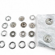 Tırnaklı Çıtçıt 15 mm Büyük Boy Paslanmaz Çıt Çıt  - İki Taraf Halkalı ERC0015TIRP