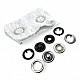 Prong Snap Fastener 15 mm - 0,59" Large Size Snap Fastener Whit Double Sided Ring ERC0015TIRPRU