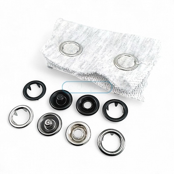 Prong Snap Fastener 15 mm - 0,59" Large Size Snap Fastener Whit Double Sided Ring ERC0015TIRPRU