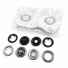 Tırnaklı Çıtçıt 15 mm Büyük Boy Çıt Çıt  - İki Taraf Halkalı ERC0015TIRPRU