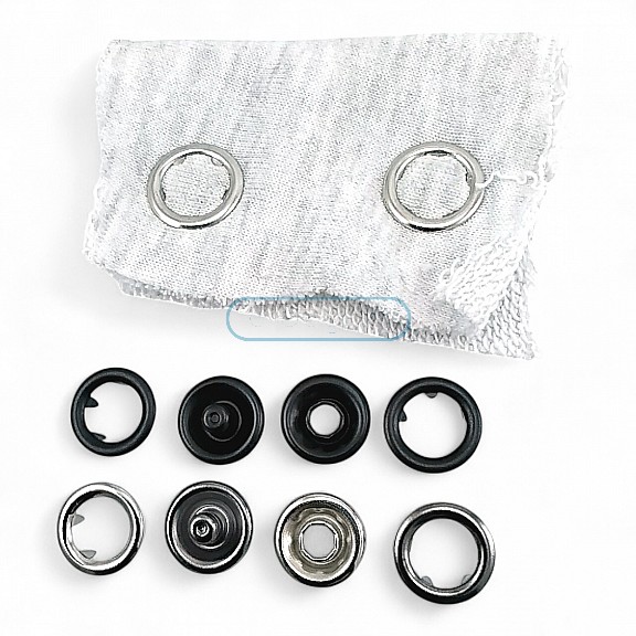 Prong Snap Fastener 15 mm - 0,59" Large Size Snap Fastener Whit Double Sided Ring ERC0015TIRPRU
