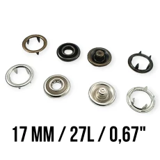 Tırnaklı Klikıt Çıtçıt 15 mm Çift Halkalı Çıt Çıt ERC0015TIRPR