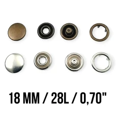 Tırnaklı Çıtçıt 18 mm Kapaklı ERC0017TIRPRKP