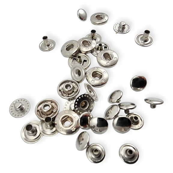 VT2 Çıtçıt 7 mm Çıtçıt Düğme Pirinç ERC00PR07