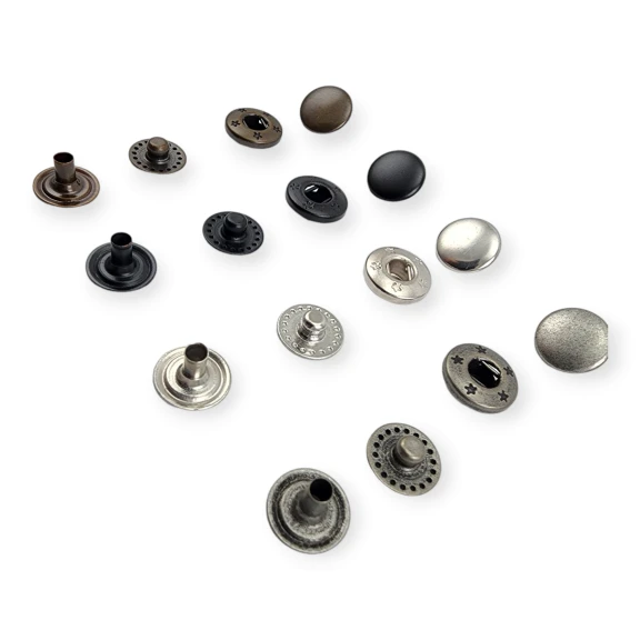 Pirinç 10 mm Çıtçıt Düğme VT2 Çıtçıt ERC00PR10