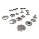 Snaps Fasteners 19/32" Stainless Alpha 15 mm 24L  Set Of 4 ERCA0015P