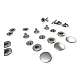 Snaps Fasteners 19/32" Stainless Alpha 15 mm 24L  Set Of 4 ERCA0015P