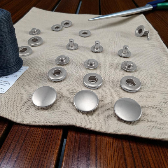 15 mm Alfa Paslanmaz Çıtçıt 54 Sistem Pirinç 4 lü Takım ERCA0015P 15 mm Alfa Paslanmaz Çıtçıt 54 Sistem 4 lü Takım ERCA0015P