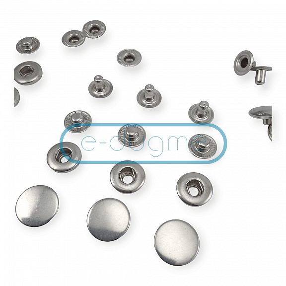 Snaps Fasteners 11/16" Stainless Alpha 17 mm 27L  Set Of 4 ERCA0017P
