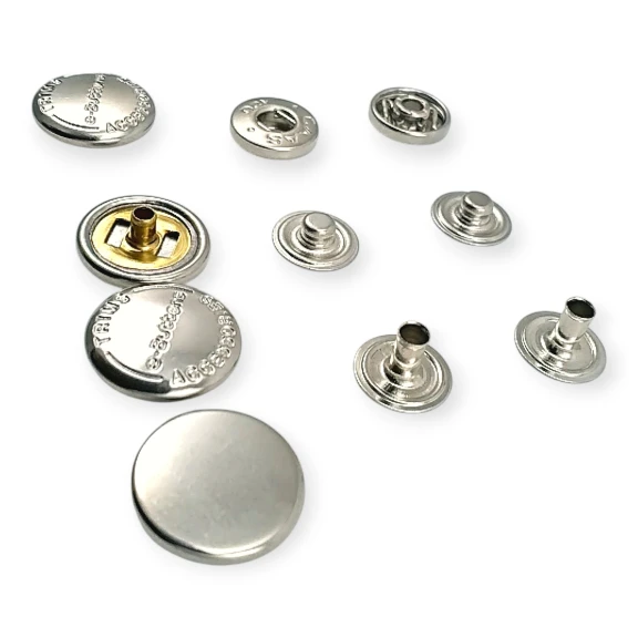 Caas 120 Model Çıtçıt Düğme Bombeli 54 Sistem Pirinç 4 lü Takım ERCAAS0120PR