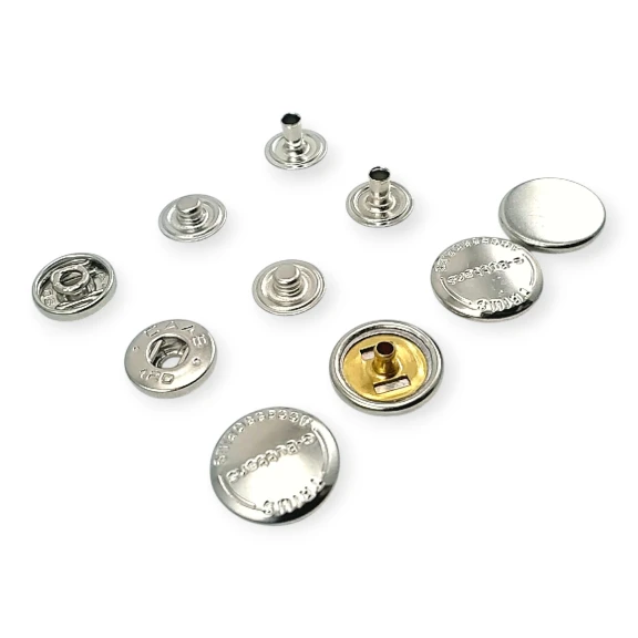 Caas 120 Model Çıtçıt Düğme Bombeli 54 Sistem Pirinç 4 lü Takım ERCAAS0120PR