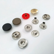 Alfa S 15 mm Plastik Çıtçıt 54 Sistem Pirinç 4 lü Takım ERCAS0015PL