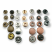 15 mm Çıtçıt Düğme Bombeli 54 Sistem Pirinç 4 lü Takım ERCB0015PR