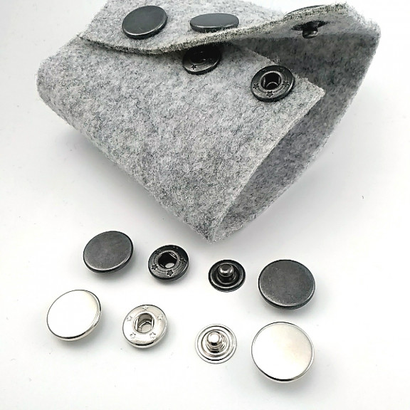 Çift Taraflı Çıtçıt Düğme 15 mm Çıt Çıt Düğme Para Tipi 4'lü Takım ERCB0015PR2K