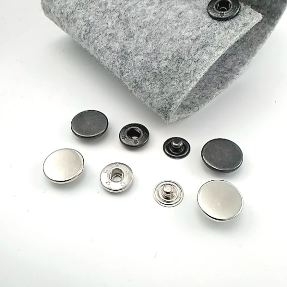 Snap Button Double-Sided 15 mm (1/2 inch) Brass Coin Type 4-Piece Set ERCB0015PR2K