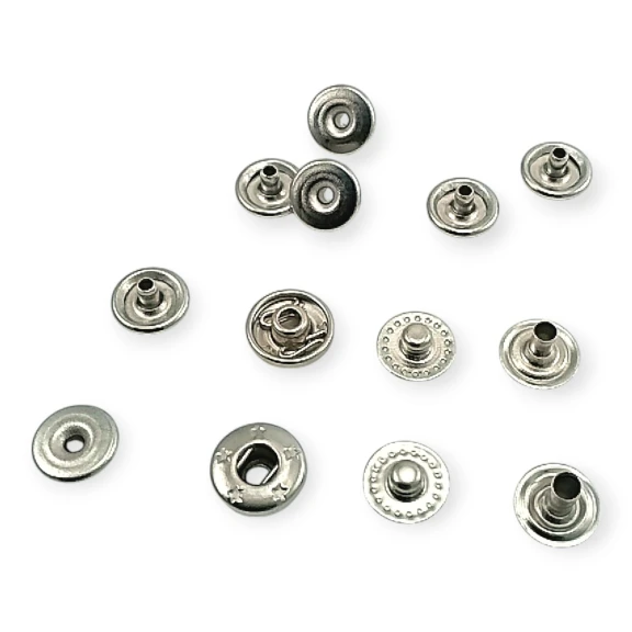 Gizli Çıtçıt 9 mm Kendinden Kenarlı Kapaklı Görünümlü - Vt2 Çıt Çıt ER00PR09G