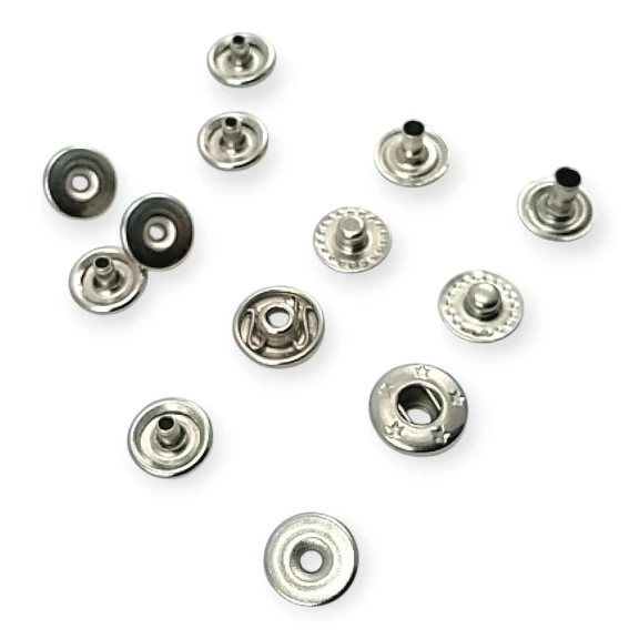 Gizli Çıtçıt 9 mm Kendinden Kenarlı Kapaklı Görünümlü - Vt2 Çıt Çıt ER00PR09G