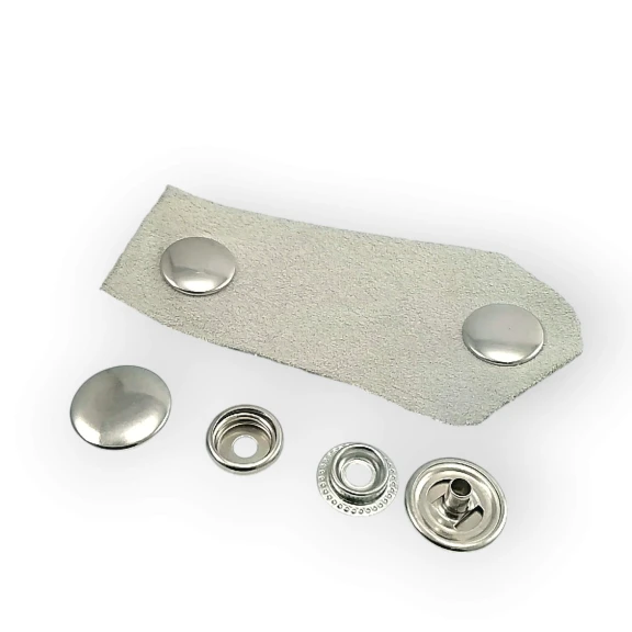 15 mm Çıft Taraflı Mont Çıtçıt Düğme Hafif Bombeli Pirinç 61 Sistem PR150S61CFT