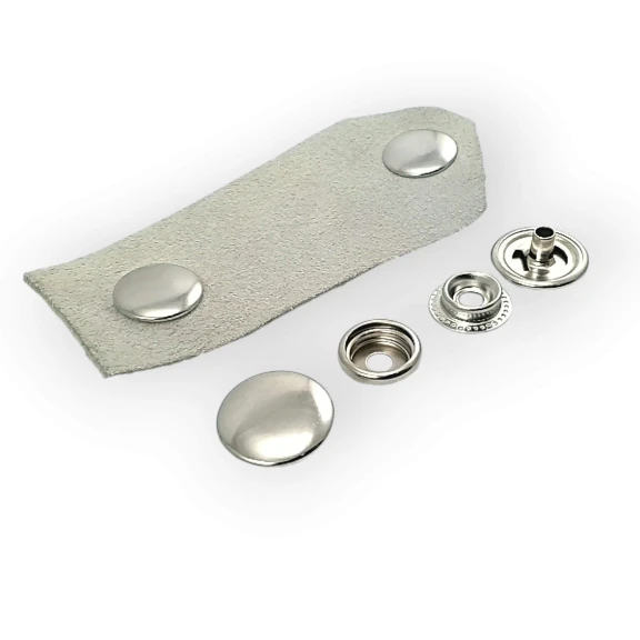 15 mm Çıft Taraflı Mont Çıtçıt Düğme Hafif Bombeli Pirinç 61 Sistem PR150S61CFT