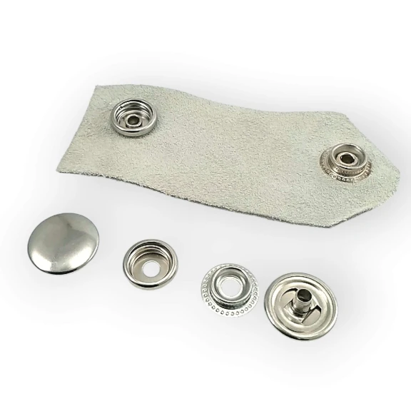 15 mm Çıft Taraflı Mont Çıtçıt Düğme Hafif Bombeli Pirinç 61 Sistem PR150S61CFT