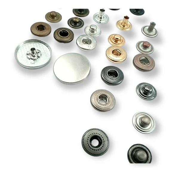 20 mm Zamak Çıtçıt Düz 54 Sistem 4 lü Takım ERC0020ZMK