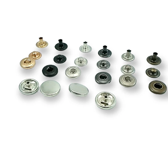 14 mm Para Tipi Çıtçıt Düz 54 Sistem Pirinç 4 lü Takım ERCB0014PRP