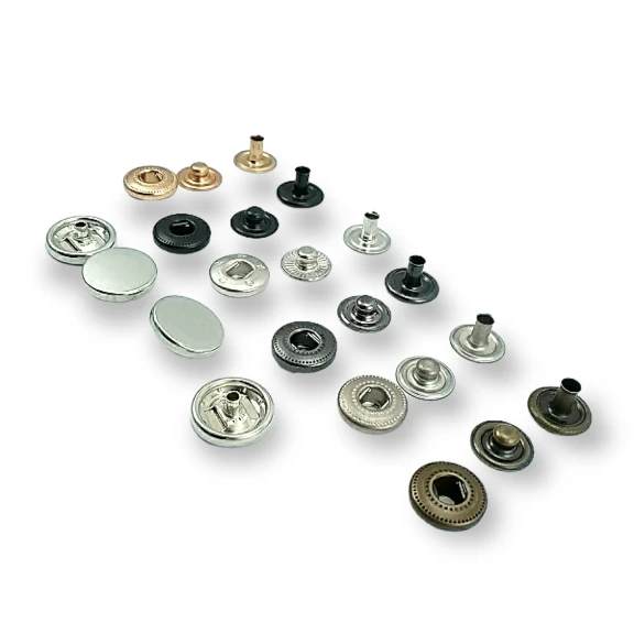 14 mm Para Tipi Çıtçıt Düz 54 Sistem Pirinç 4 lü Takım ERCB0014PRP