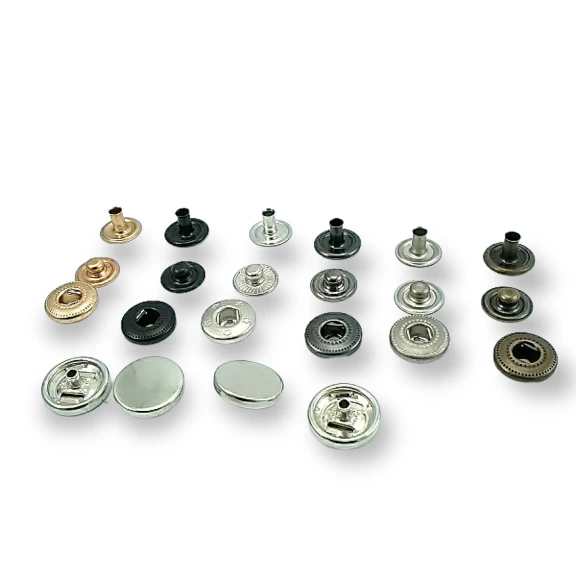 14 mm Para Tipi Çıtçıt Düz 54 Sistem Pirinç 4 lü Takım ERCB0014PRP