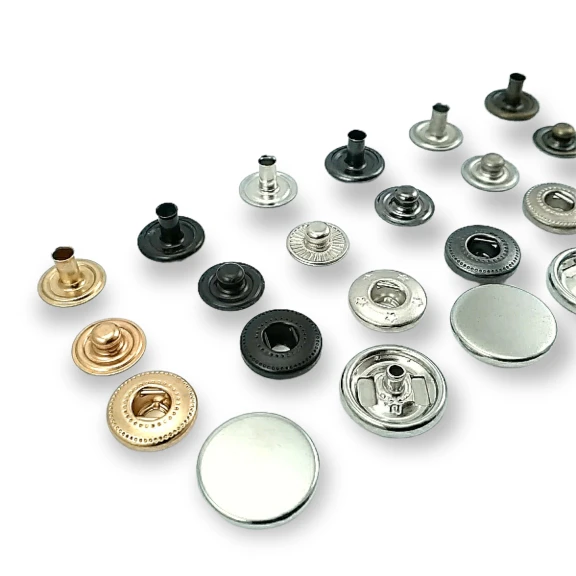 15 mm Para Tipi Çıtçıt Düz 54 Sistem Pirinç 4 lü Takım ERCB0015PRP