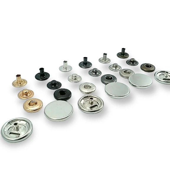 17 mm Para Tipi Çıtçıt Düz 54 Sistem Pirinç 4 lü Takım ERCB0017PRP