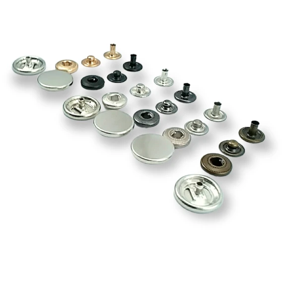 17 mm Para Tipi Çıtçıt Düz 54 Sistem Pirinç 4 lü Takım ERCB0017PRP