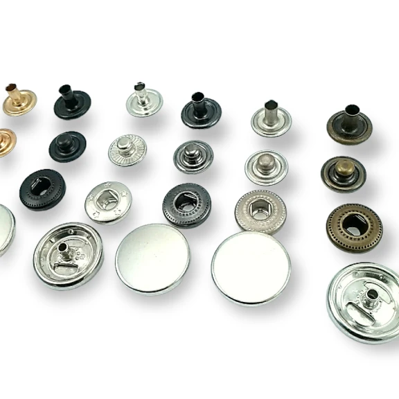 17 mm Para Tipi Çıtçıt Düz 54 Sistem Pirinç 4 lü Takım ERCB0017PRP