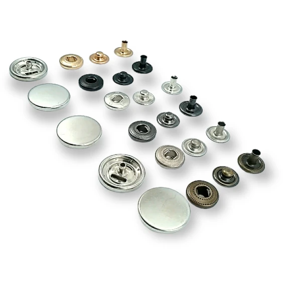 18 mm Para Tipi Çıtçıt Düz 54 Sistem Pirinç 4 lü Takım ERCB0018PRP